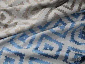 Lisbon Diamond Trellis Embroidered Curtains - Image 6