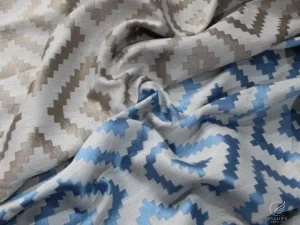 Lisbon Diamond Trellis Embroidered Curtains - Image 5