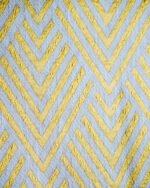 Berlin Chevron Embroidered Linen-Look Curtains - Image 12