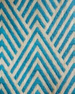 Berlin Chevron Embroidered Linen-Look Curtains - Image 9