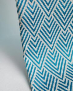 Berlin Chevron Embroidered Linen-Look Curtains - Image 5