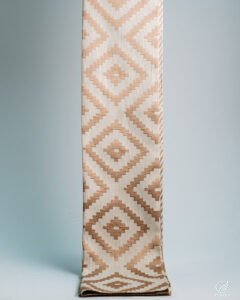 Lisbon Diamond Trellis Embroidered Curtains - Image 3