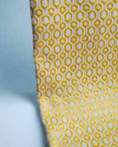 Rio Golden Honeycomb Embroidered Curtains - Image 2