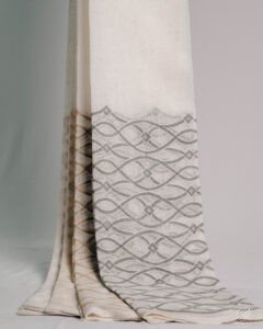 Palma Rhythmic Lattice Linen Look Sheer