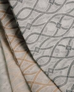 Palma Rhythmic Lattice Linen Look Sheer - Image 3