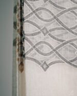 Palma Rhythmic Lattice Linen Look Sheer - Image 2
