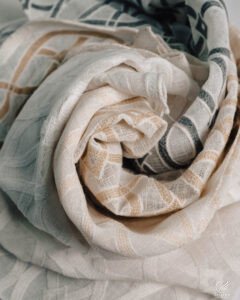 Palma Rhythmic Lattice Linen Look Sheer - Image 4