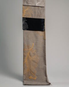 Varna Golden Feather Embroidered Sheer