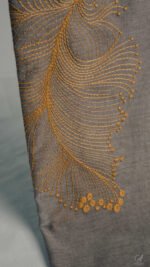 Varna Golden Feather Embroidered Sheer - Image 2