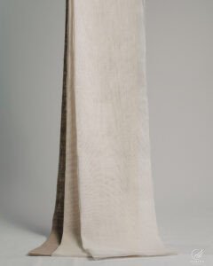 Salvador Natural Flax Look Textured Sheer