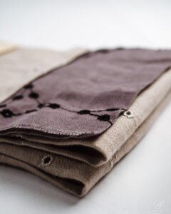 Porto Abstract Eyelet Embroidery Textured Sheer - Image 5