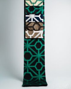 Milano Regal Geometric Mosaic Textured Curtain
