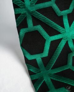 Milano Regal Geometric Mosaic Textured Curtain - Image 2