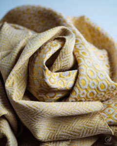 Rio Golden Honeycomb Embroidered Curtains - Image 4