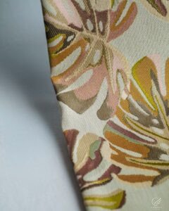 Dallas Tropical Palm Embroidered Linen-Look Curtains - Image 2