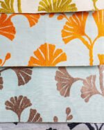 Jasmine Ginkgo Leaf Embroidered Linen-Look Curtains - Image 3