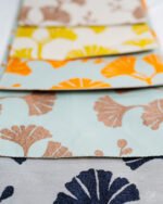 Jasmine Ginkgo Leaf Embroidered Linen-Look Curtains - Image 5