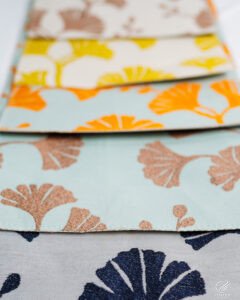 Jasmine Ginkgo Leaf Embroidered Linen-Look Curtains - Image 5