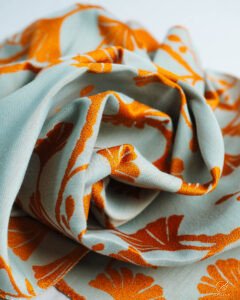 Jasmine Ginkgo Leaf Embroidered Linen-Look Curtains - Image 7