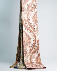 Rosario Ornate Embroidery Antique Floral Curtains