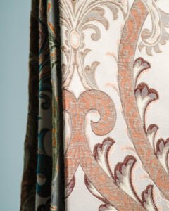 Rosario Ornate Embroidery Antique Floral Curtains - Image 3