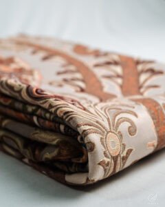 Rosario Ornate Embroidery Antique Floral Curtains - Image 4
