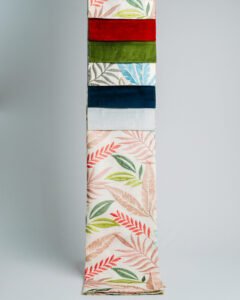 Sorrento-Barcelona Tropical Fern Embroidered Linen-Look Curtains