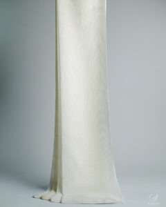457 Ivory White Soft Textured Sheer