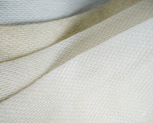 457 Ivory White Soft Textured Sheer - Image 3