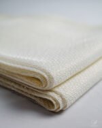 457 Ivory White Soft Textured Sheer - Image 4