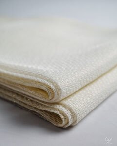 457 Ivory White Soft Textured Sheer - Image 4
