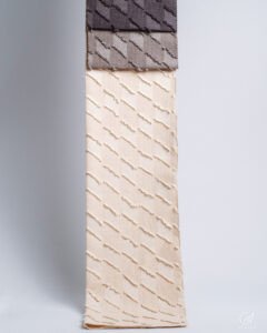 Quantum Textured Stripe Linear Curtain