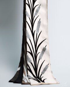 Bali Botanical Reed Embroidery Curtain