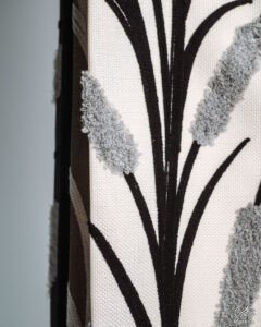Bali Botanical Reed Embroidery Curtain - Image 2