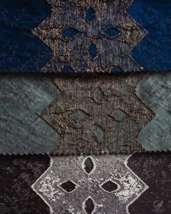Tokyo Abstract Embroidered Trellis Curtain - Image 2