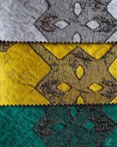 Tokyo Abstract Embroidered Trellis Curtain - Image 3