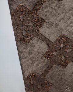 Tokyo Abstract Embroidered Trellis Curtain - Image 5