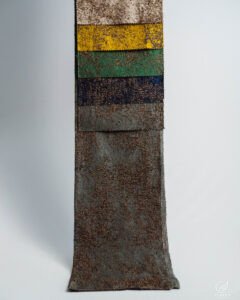 Oslo Molten Bronze Textured Velvet Curtain