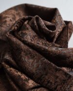 Ella Luxe Crushed Bronze Jacquard-Like Curtain - Image 6