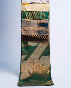 Havana Emerald Geometric Embroidery Curtain