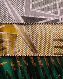 Havana Emerald Geometric Embroidery Curtain - Image 6