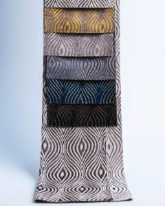 Arve Geometric Ripple Pattern Curtain