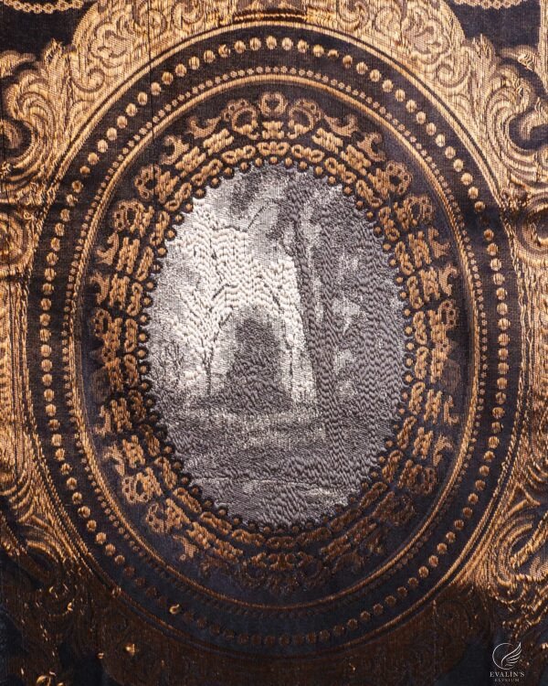 Annata Ornamental Metallic Brocade Curtain - Image 5