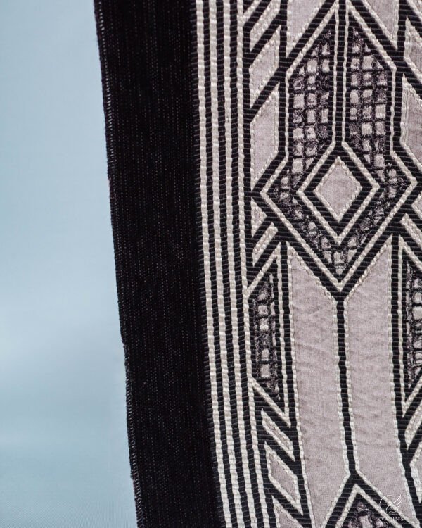 Carisa Art Deco Embroidered Velvet Curtain - Image 2