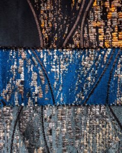 Frenela Abstract Weave Foil Velvet Curtain - Image 5
