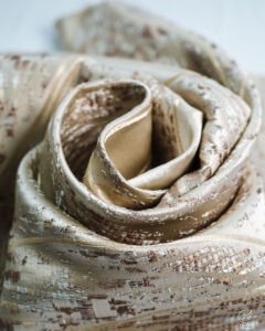 Frenela Abstract Weave Foil Velvet Curtain - Image 4