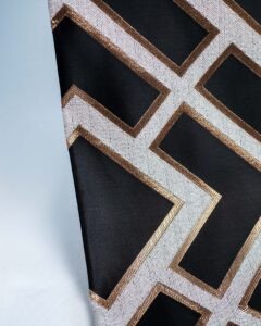 Clavier Geometric Abstract Embroidery Curtain - Image 2