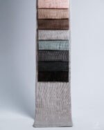 Sakura Graphite Weave Light Linen-Look Sheer Curtains