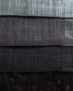 Sakura Graphite Weave Light Linen-Look Sheer Curtains - Image 5