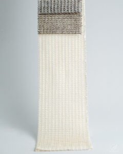 Waffle Modern Net Linen Look Sheers Curtain